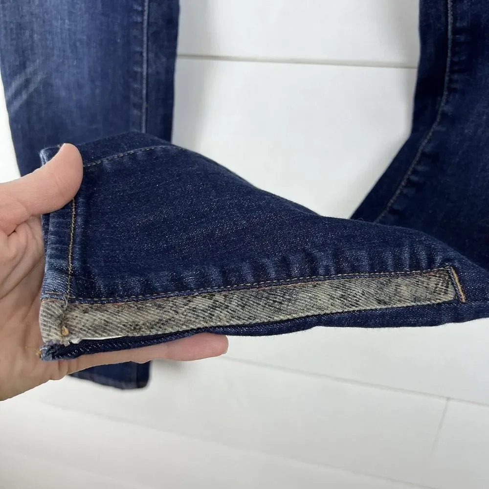 Anthropologie Pilcro High Rise Skinny Jeans Ankle Zip Snakeskin‎ Women's 29